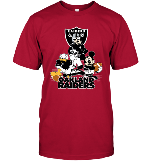 Oakland Raiders Mickey Donald Goofy Fan T-Shirt