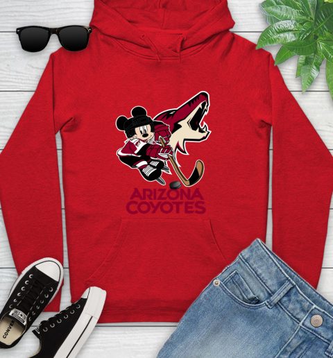 NHL Arizona Coyotes Mickey Mouse Disney Hockey T Shirt Youth Hoodie 11