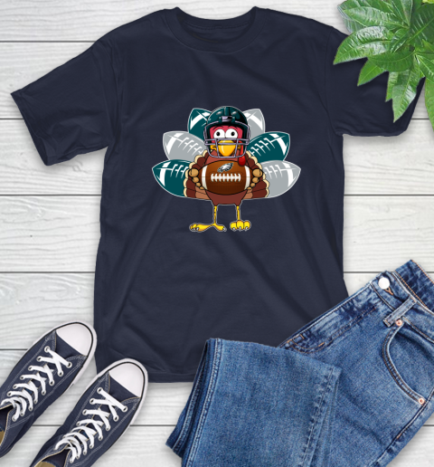 Philadelphia Eagles Turkey Thanksgiving Day T-Shirt 4