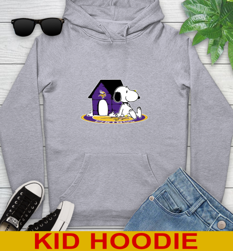 NFL Football Minnesota Vikings Snoopy The Peanuts Movie Shirt Youth Hoodie 6
