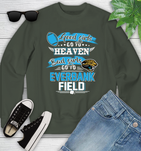 Jacksonville Jaguars NFL Bad Girls Go To Everbank Field Shirt Youth Sweatshirt 9