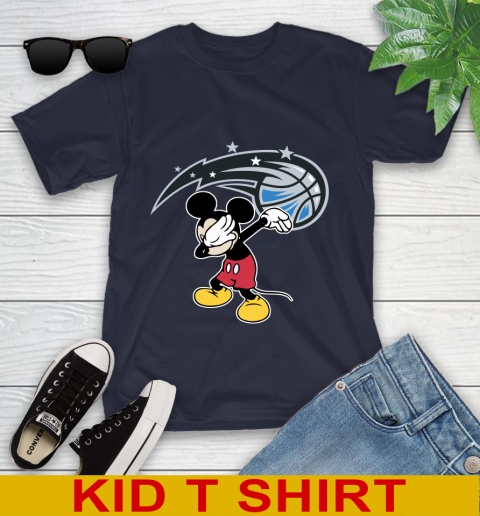 Orlando Magic NBA Basketball Dabbing Mickey Disney Sports Youth T-Shirt 3