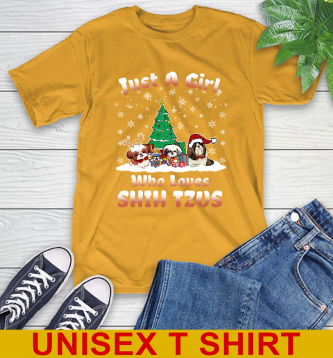Christmas Just a girl who love shih tzus dog pet lover 143