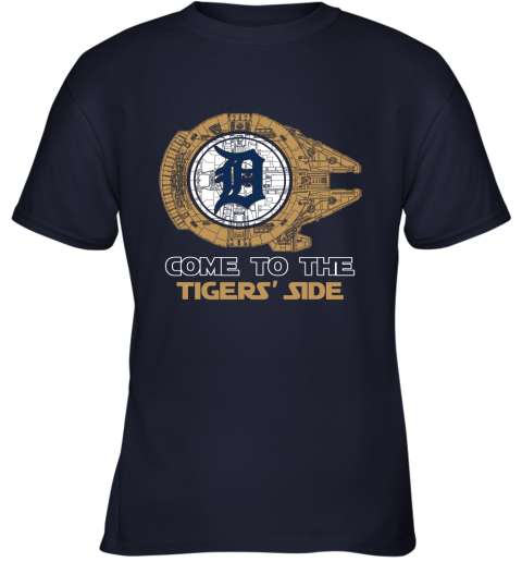 MLB Come To The Detroit Tigers Side Star Wars Baseball Sports T Shirt -  Freedomdesign