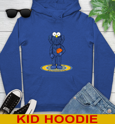 NBA Basketball Denver Nuggets Kaws Bff Blue Figure Shirt Youth Hoodie 10