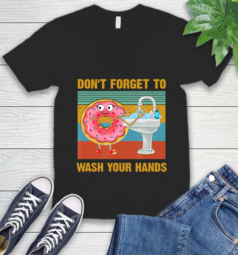 Nurse Shirt Don T Forget To Wash Your Hands Funny Donut Hand