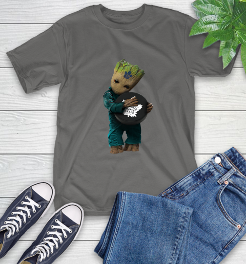 NHL Groot Guardians Of The Galaxy Hockey Sports Toronto Maple Leafs T-Shirt 9