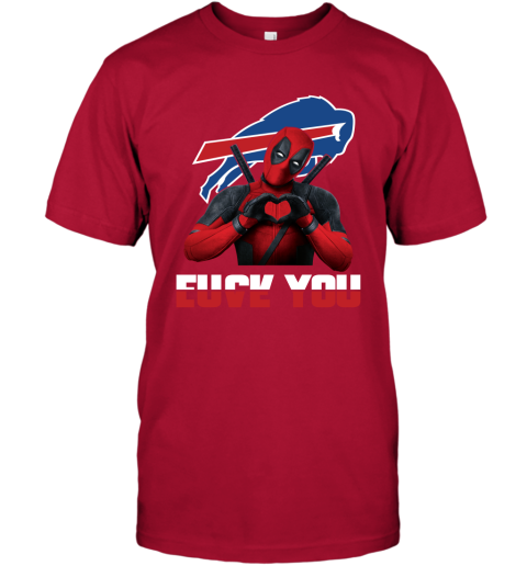 NFL Buffalo Bills Deadpool Love You Fuck You Football Sports L8AlF9G1Fm6 classic t shirt 2 95 151514 front red