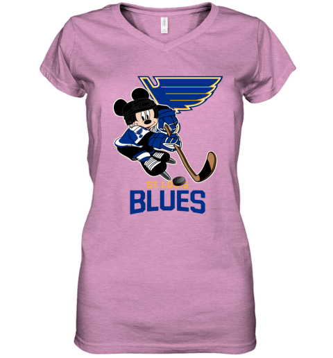NHL Hockey St.Louis Blues I Will Love My Blues Everywhere Dr Seuss Shirt  Women's V-Neck T-Shirt