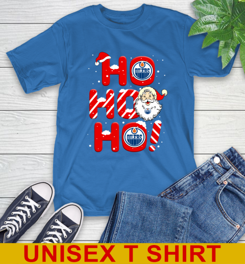 Edmonton Oilers NHL Hockey Ho Ho Ho Santa Claus Merry Christmas Shirt T-Shirt 11