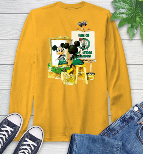 NBA Basketball Boston Celtics Mickey Drawing Shirt 55