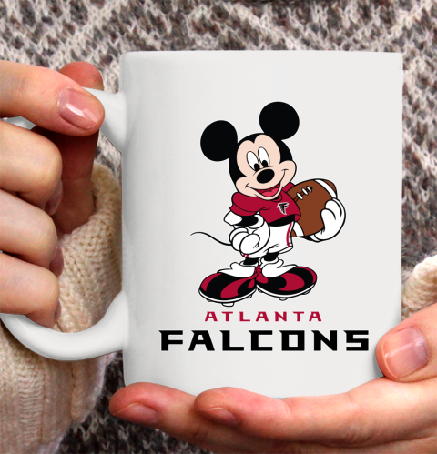 NFL Football Atlanta Falcons Cheerful Mickey Mouse Shirt Ceramic Mug 15oz 2