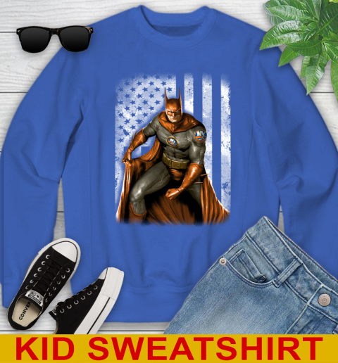 New York Islanders NHL Hockey Batman DC American Flag Shirt Youth Sweatshirt 6