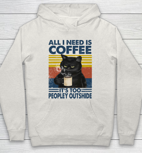 Cat that's what I do I drink beer I hate people and I know things vintage Hoodie 8