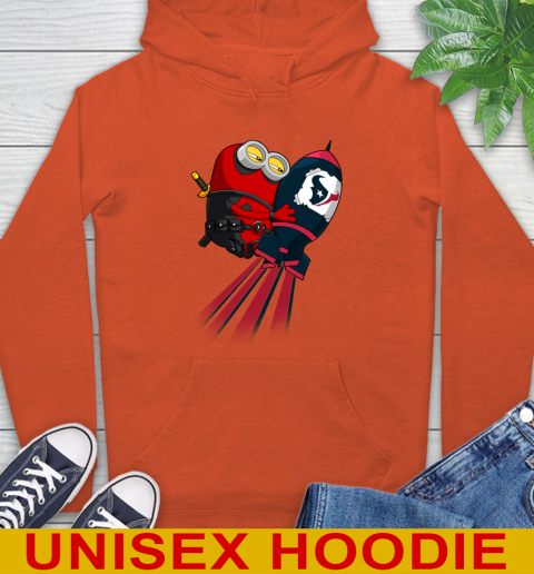 NFL Football Houston Texans Deadpool Minion Marvel Shirt Hoodie 4