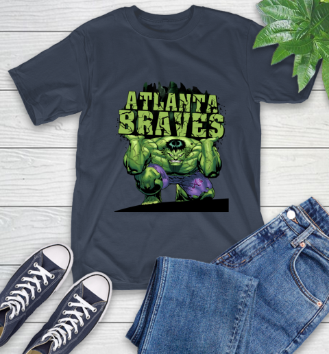 Atlanta Braves MLB Baseball Incredible Hulk Marvel Avengers Sports T-Shirt 4