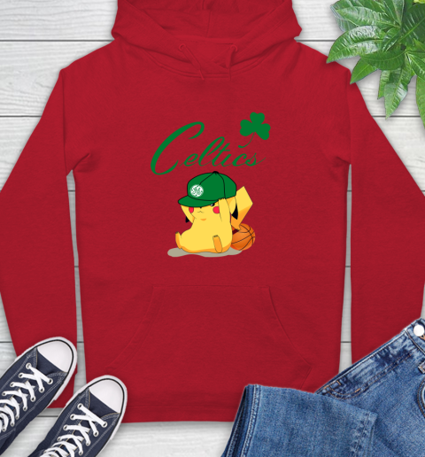 NBA Pikachu Basketball Sports Boston Celtics Hoodie 10