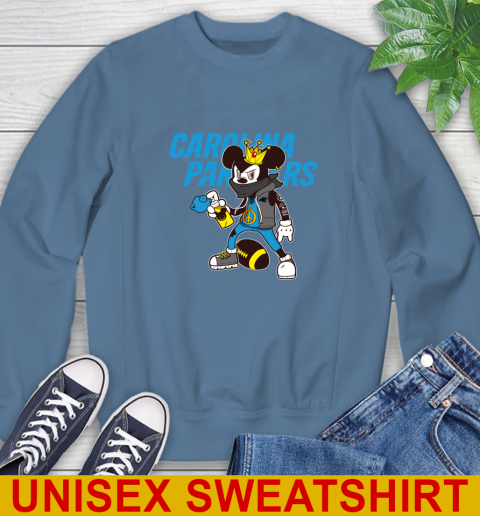 Carolina Panthers NFL Football Mickey Peace Sign Sports Sweatshirt 8