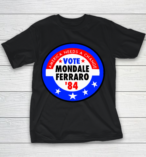 Walter Mondale and Geraldine Ferraro Campaign Button Youth T-Shirt