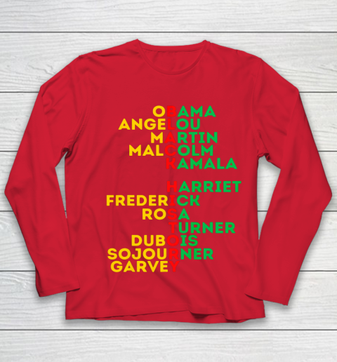 Black History Month Dream Like Leaders African American Love Youth Long Sleeve 8