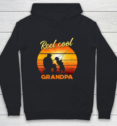 GrandFather gift shirt Vintage Fishing Reel Cool Grandpa Gift Fathers Mothers T Shirt Youth Hoodie