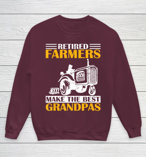 GrandFather gift shirt Retired Farmer Tractor Make The Best Grandpa Retirement Gift T Shirt Youth Sweatshirt 4