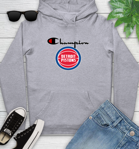 NBA Basketball Detroit Pistons Champion Shirt Youth Hoodie 4