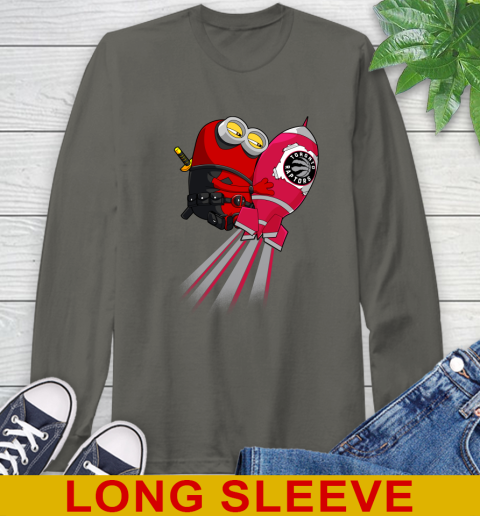 NBA Basketball Toronto Raptors Deadpool Minion Marvel Shirt Long Sleeve T-Shirt 10