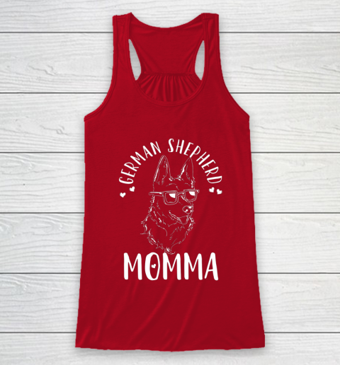 Dog Mom Shirt German Shepherd Momma Dog Mom Mama Gift Racerback Tank 4