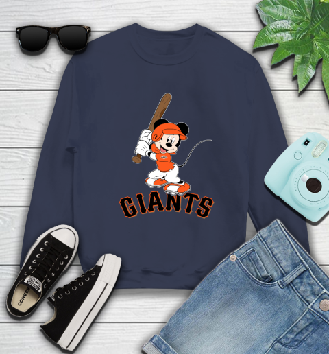 MLB Baseball San Francisco Giants Cheerful Mickey Mouse Shirt Sweatshirt 3