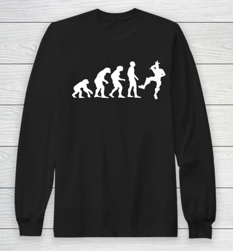 Fortnite Tshirt Human Evolution Take That L Emote Dance Long Sleeve T-Shirt