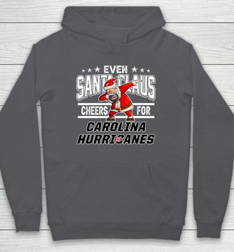 Carolina Hurricanes Even Santa Claus Cheers For Christmas NHL Hoodie 4