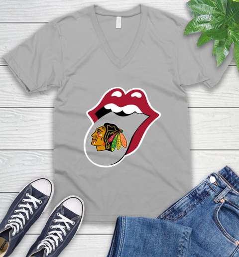 Chicago Blackhawks NHL Hockey Lips I Root For My Team Adoring Fan 52