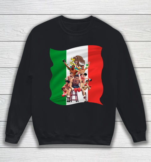Canelo Alvarez World Champion Mexico Flag Sweatshirt