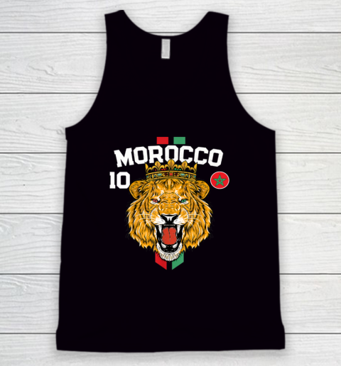 Morocco Lion Flag Sport Soccer Jersey Tee Football Proud Tank Top