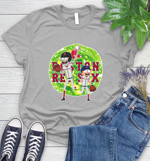 MLB Boston Red Sox Rick And Morty Baseball Sports Women's T-Shirt 5