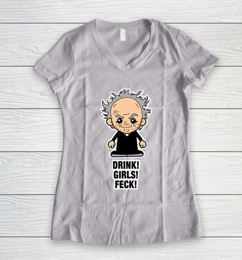 Father's Day Funny Gift Ideas Apparel  Lil Father Jack  Drink Women's V-Neck T-Shirt