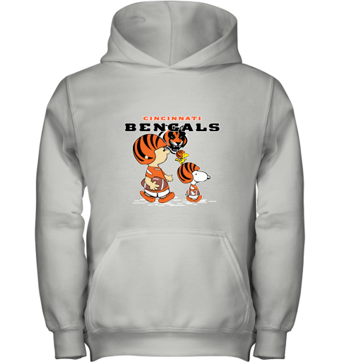 Cincinnati Bengals Let's Play Football Together Snoopy NFL Youth Hoodie