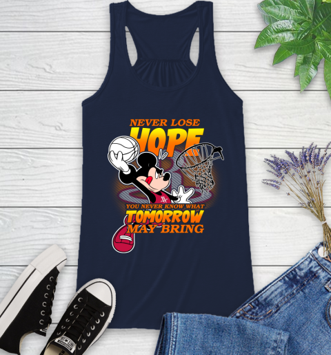 Houston Rockets NBA Basketball Mickey Disney Never Lose Hope Racerback Tank 10