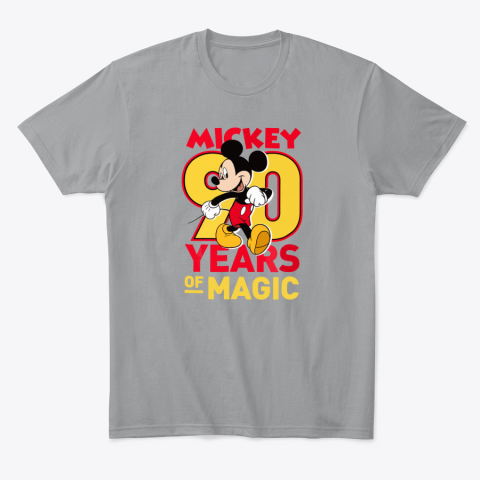 jtfc mickey 90 years of magic disney classic t shirt 2 front sport grey