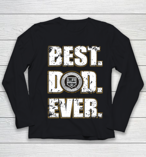 NHL Los Angeles Kings Hockey Best Dad Ever Family Shirt Youth Long Sleeve