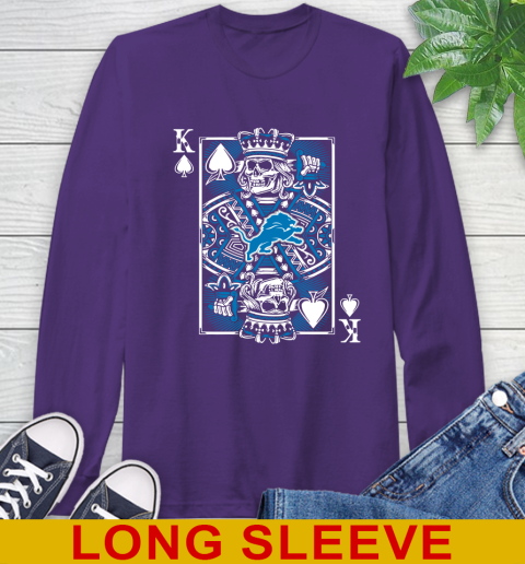 Detroit Lions NFL Football The King Of Spades Death Cards Shirt Long Sleeve T-Shirt 6 Detroit Lions NFL Football The King Of Spades Death Cards Shirt Long Sleeve T-Shirt - Image 6