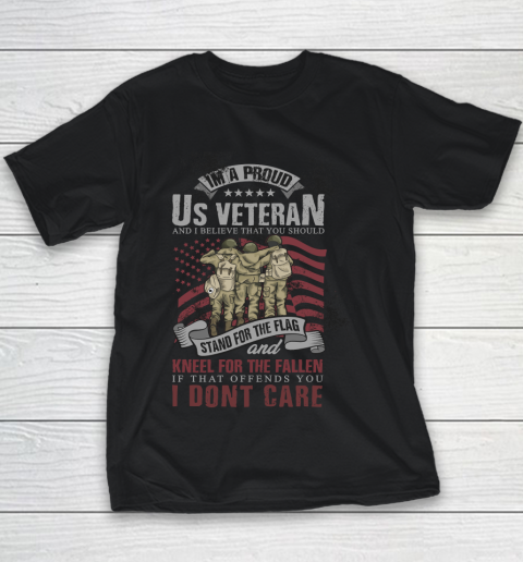 Veteran Shirt U.S Veterans with U.S Flag Youth T-Shirt