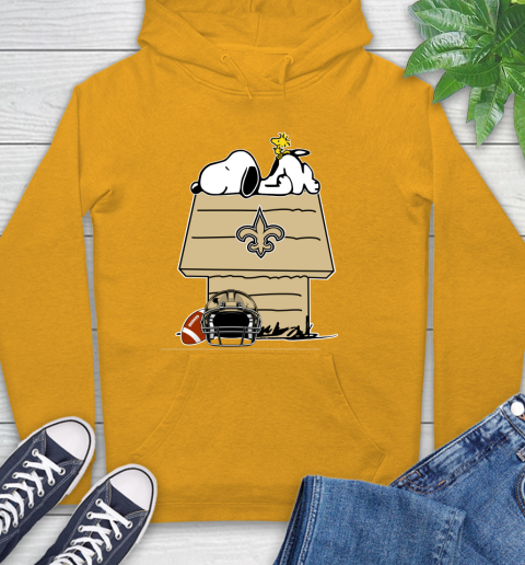 New Orleans Saints NFL Football Snoopy Woodstock The Peanuts Movie Hoodie 3