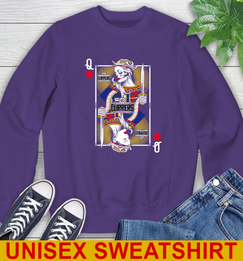 NBA Basketball LA Clippers The Queen Of Hearts Card Shirt Sweatshirt 4