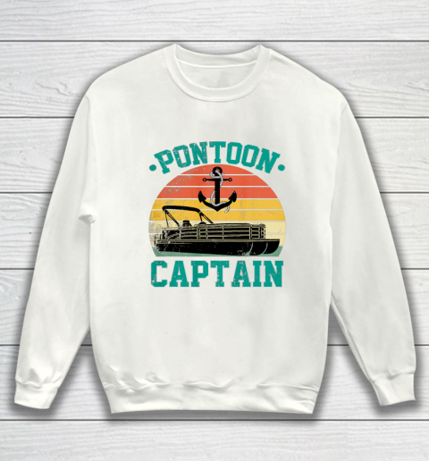 Pontoon Captain Funny Boaters Or Boat Driving Lovers Sweatshirt