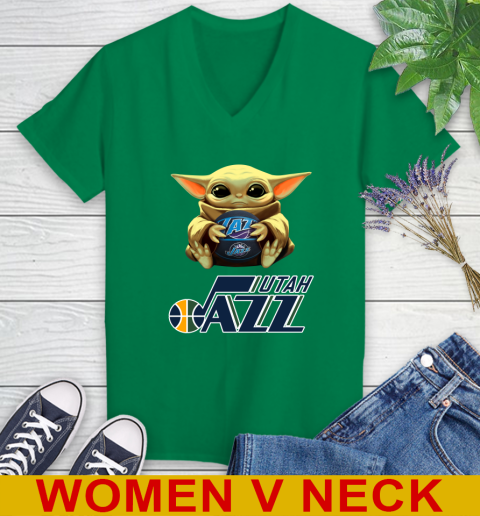 NBA Basketball Utah Jazz Star Wars Baby Yoda Shirt 82