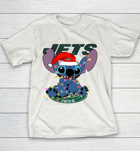 New York Jets NFL Football noel stitch Christmas Youth T-Shirt