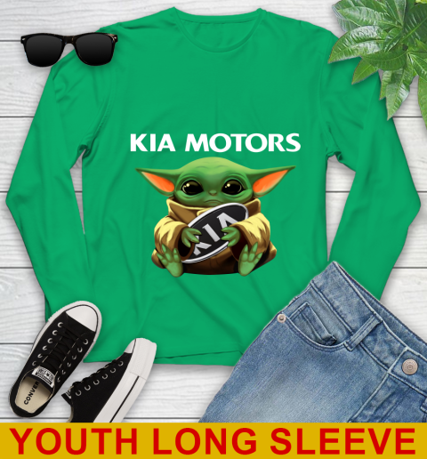 Star Wars Baby Yoda Hugs Kia Motors Car Shirt 123