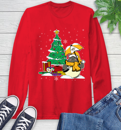 Nashville Predators NHL Hockey Cute Tonari No Totoro Christmas Sports Long Sleeve T-Shirt 11